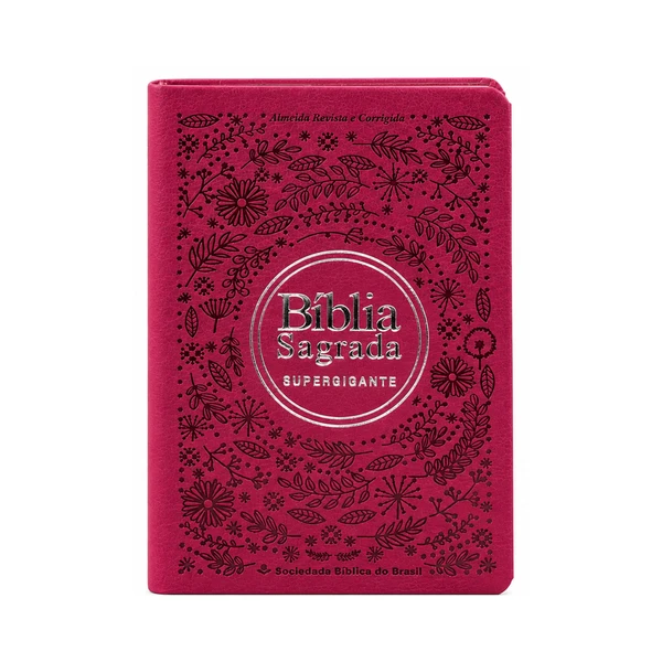 BÍBLIA LETRA SUPERGIGANTE COR ROSA