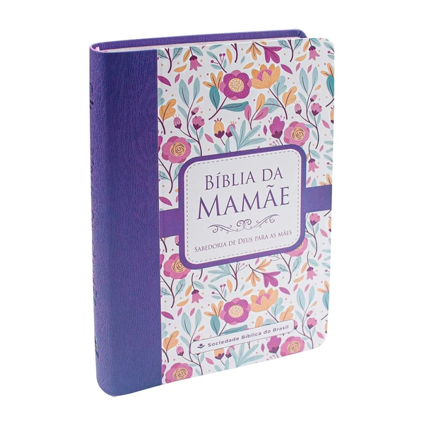 Bíblia da Mamãe ARA lilás flores