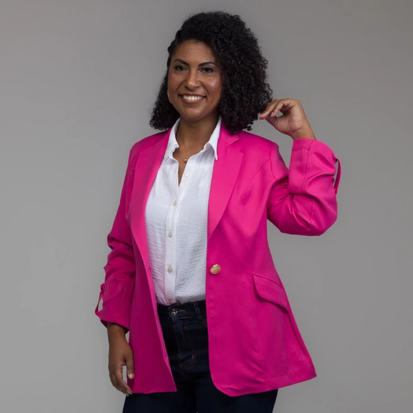 Blazer de Alfaiataria Alongado Pink