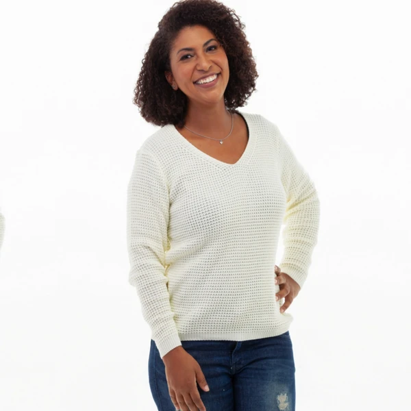 Blusa Colmeia Branca G