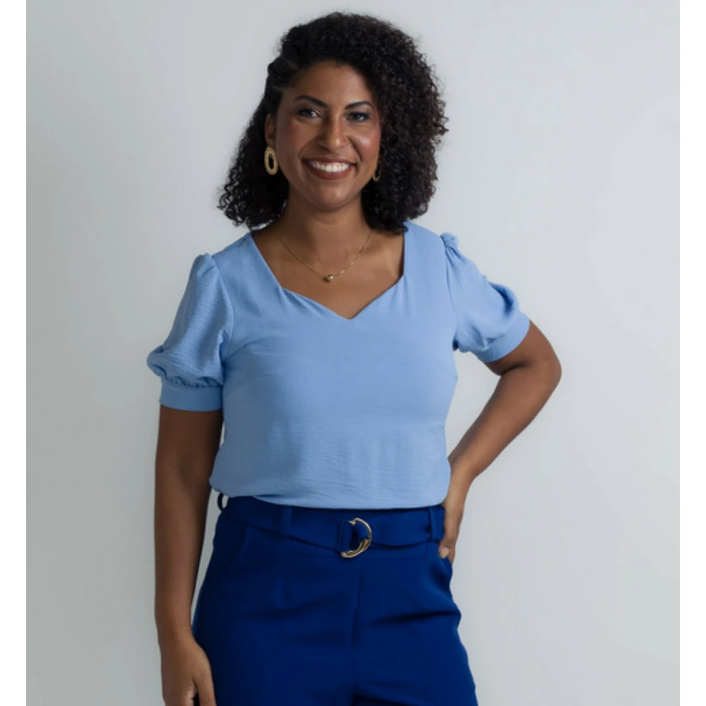 Blusa Princesa Azul - 42