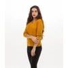 Blusa com Bolso Mostarda M
