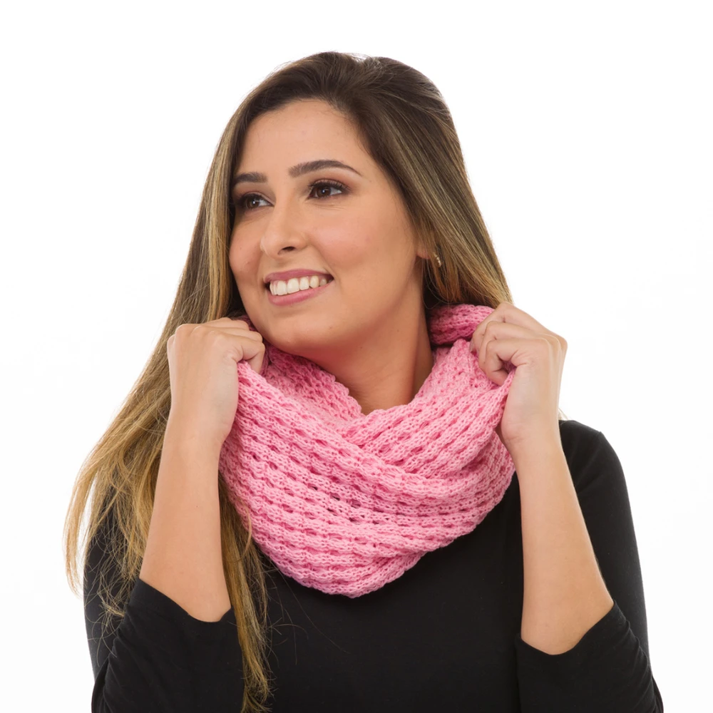 Cachecol Gola Rosa