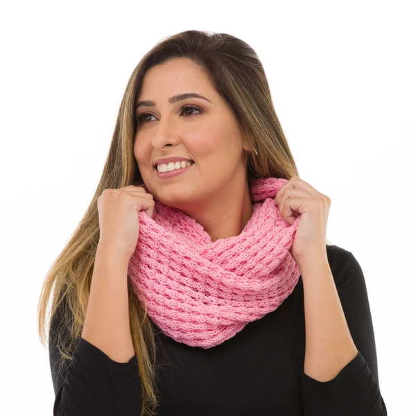 Cachecol Gola Rosa