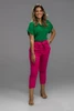 Calça Capri Linho - Rosa Chiclete