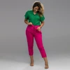 Calça Capri Linho - Rosa Chiclete