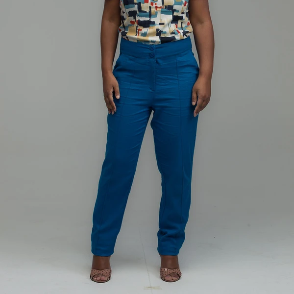 Calça Linho Azul