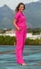 Calça Pantalona Rosa