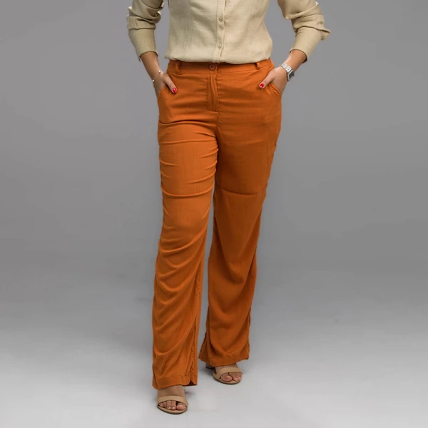 Calça Pantalona terracota GG