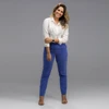 Calça de Alfaiataria com Vinco Comfort Azul G