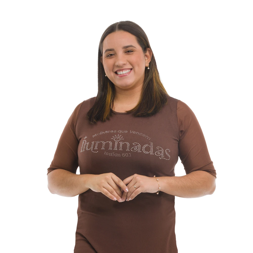 Camisa MQV Iluminadas - Marrom