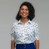 Camisa floral azul
