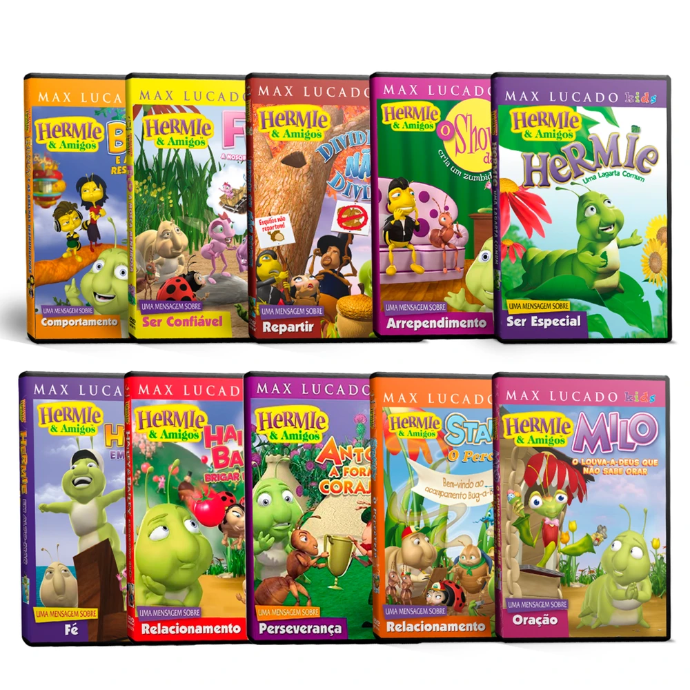 Hermie e Amigos - Kit com 10 DVDs Infantis