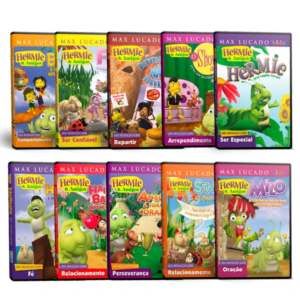 Hermie e Amigos - Kit com 10 DVDs Infantis