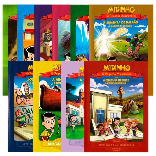 Kit Midinho Antigo Testamento Vol 1 ao 10