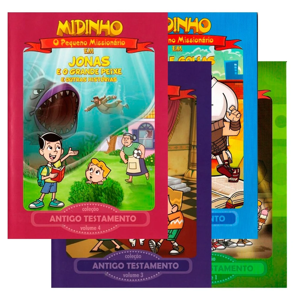 Kit Midinho Antigo Testamento Vol 1 ao 4