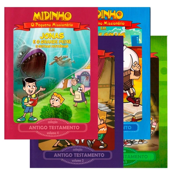 Kit Midinho Antigo Testamento Vol 1 ao 4