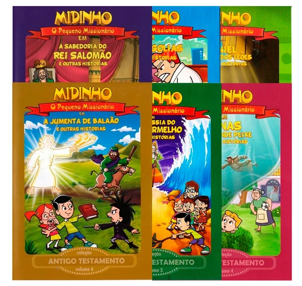 Kit Midinho Antigo Testamento Vol 1 ao 6