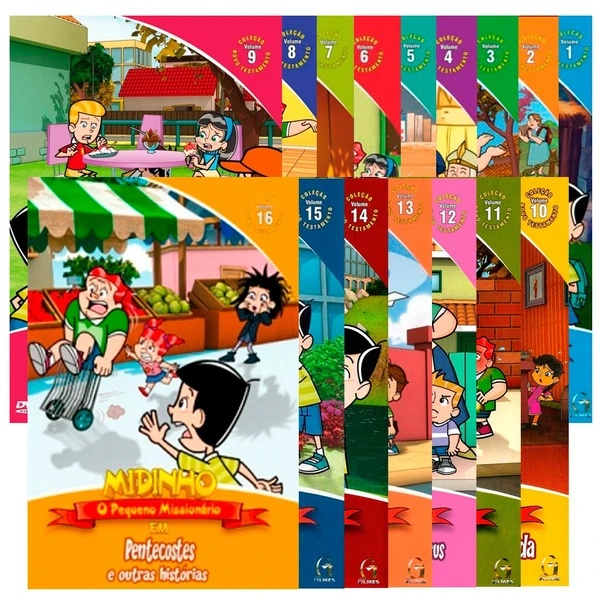 Kit Midinho Novo Testamento Vol 1 ao 16