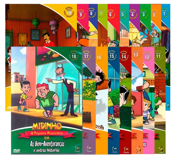 Kit Midinho Novo Testamento Vol 1 ao 18