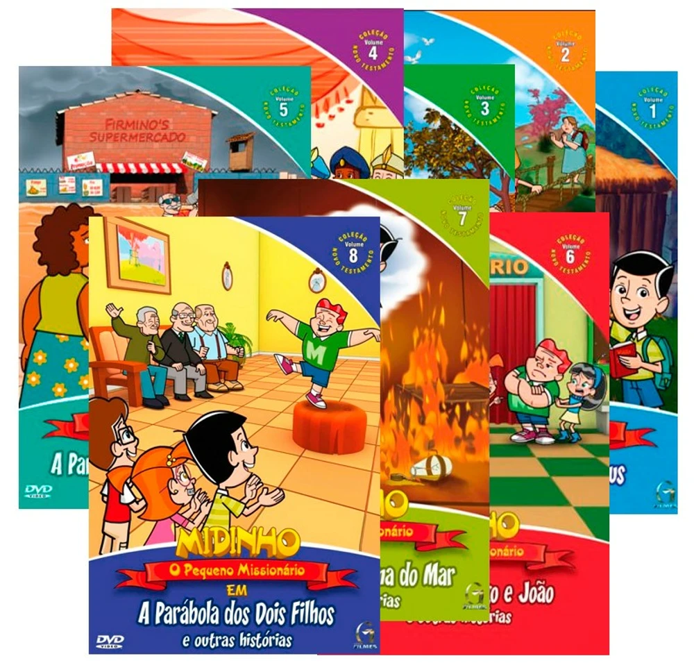 Kit Midinho Novo Testamento Vol 1 ao 8