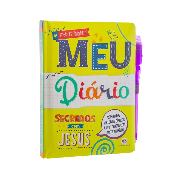 Livro Meu Diário mágico - Segredos com Jesus